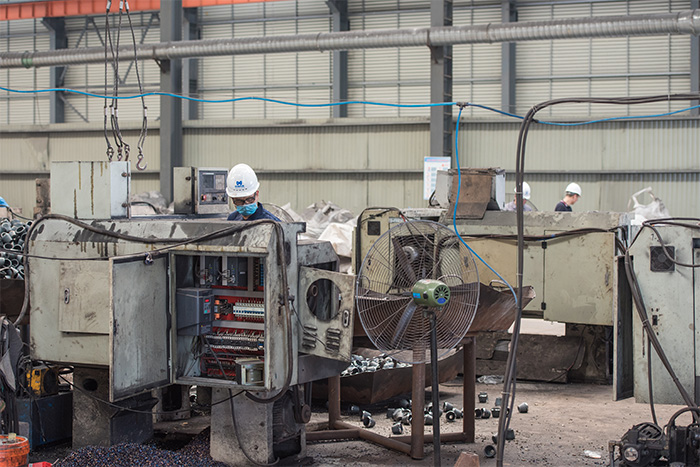 湖南网架配件-锥头加工车间